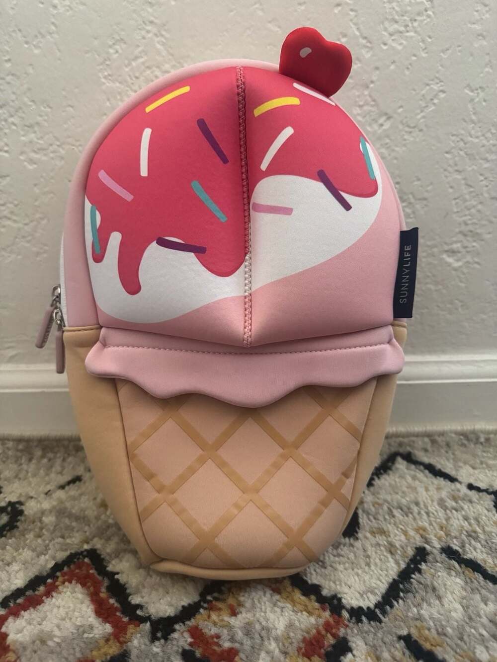 Sunnylife Ice Cream Cone Sprinkles Mini Neoprene Backpack